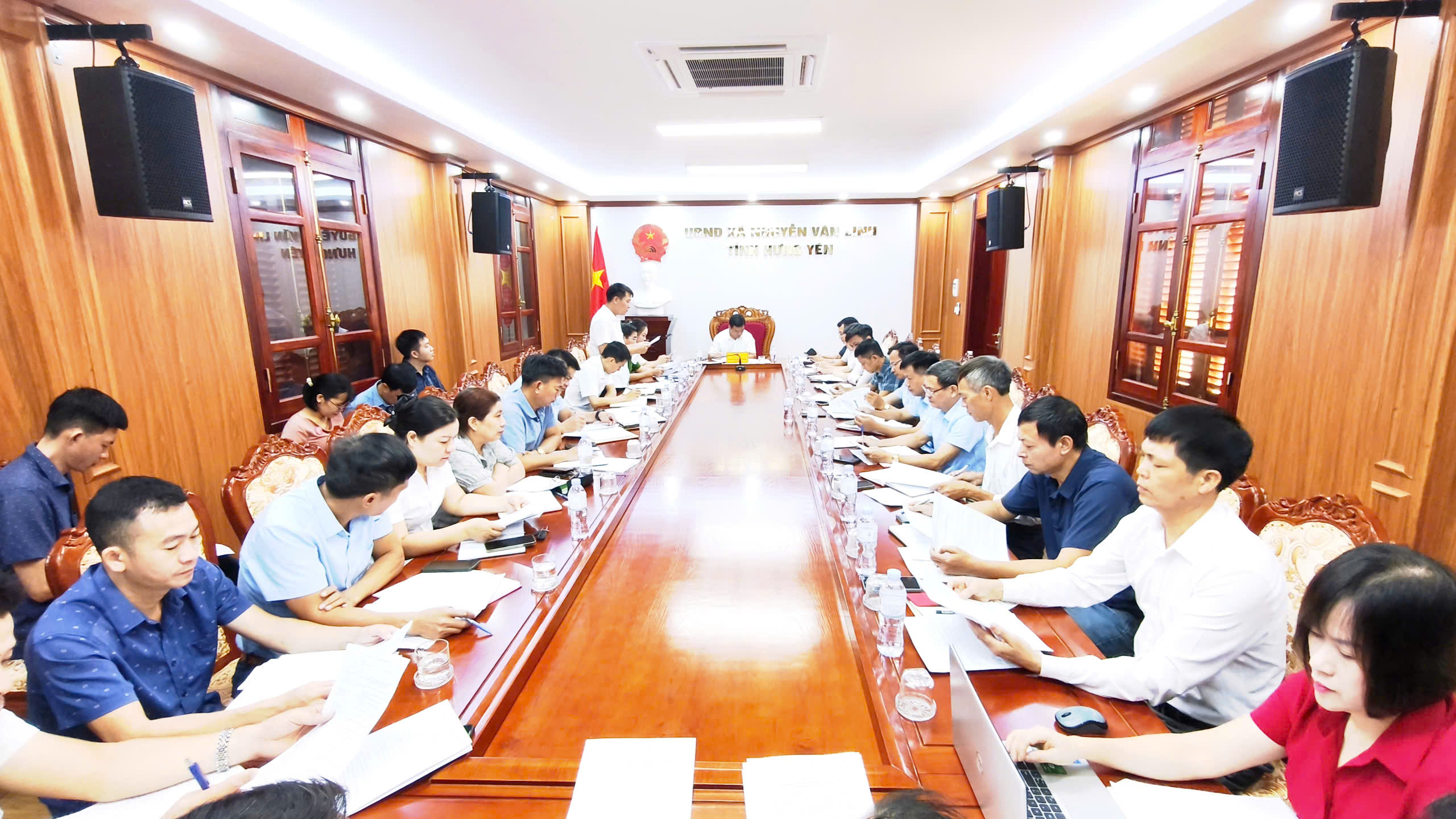 ĐỒNG CHÍ NGUYỄN HẢI PHONG – PHÓ BÍ THƯ, CHỦ TỊCH UBND XÃ CHỦ TRÌ HỌP GIAO BAN TRIỂN KHAI NHIỆM VỤ TRỌNG TÂM
