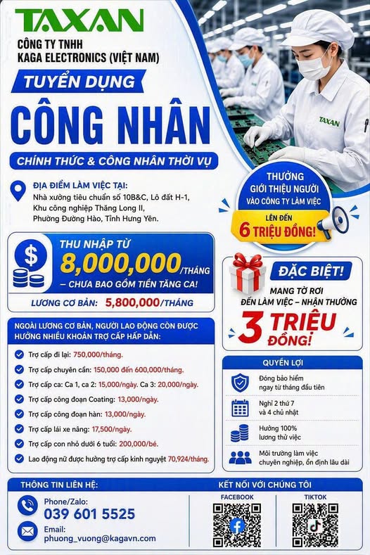 THÔNG BÁO TUYỂN DỤNG