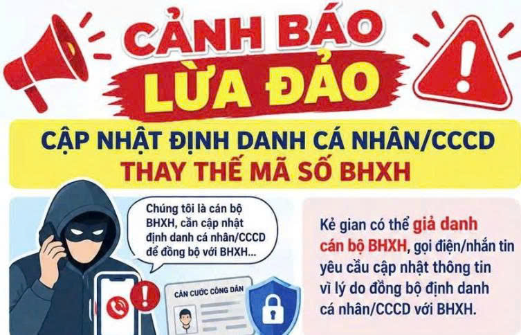 CẢNH GIÁC THỦ ĐOẠN GIẢ MẠO CÁN BỘ BẢO HIỂM XÃ HỘI ĐỂ LỪA ĐẢO, CHIẾM ĐOẠT TÀI SẢN