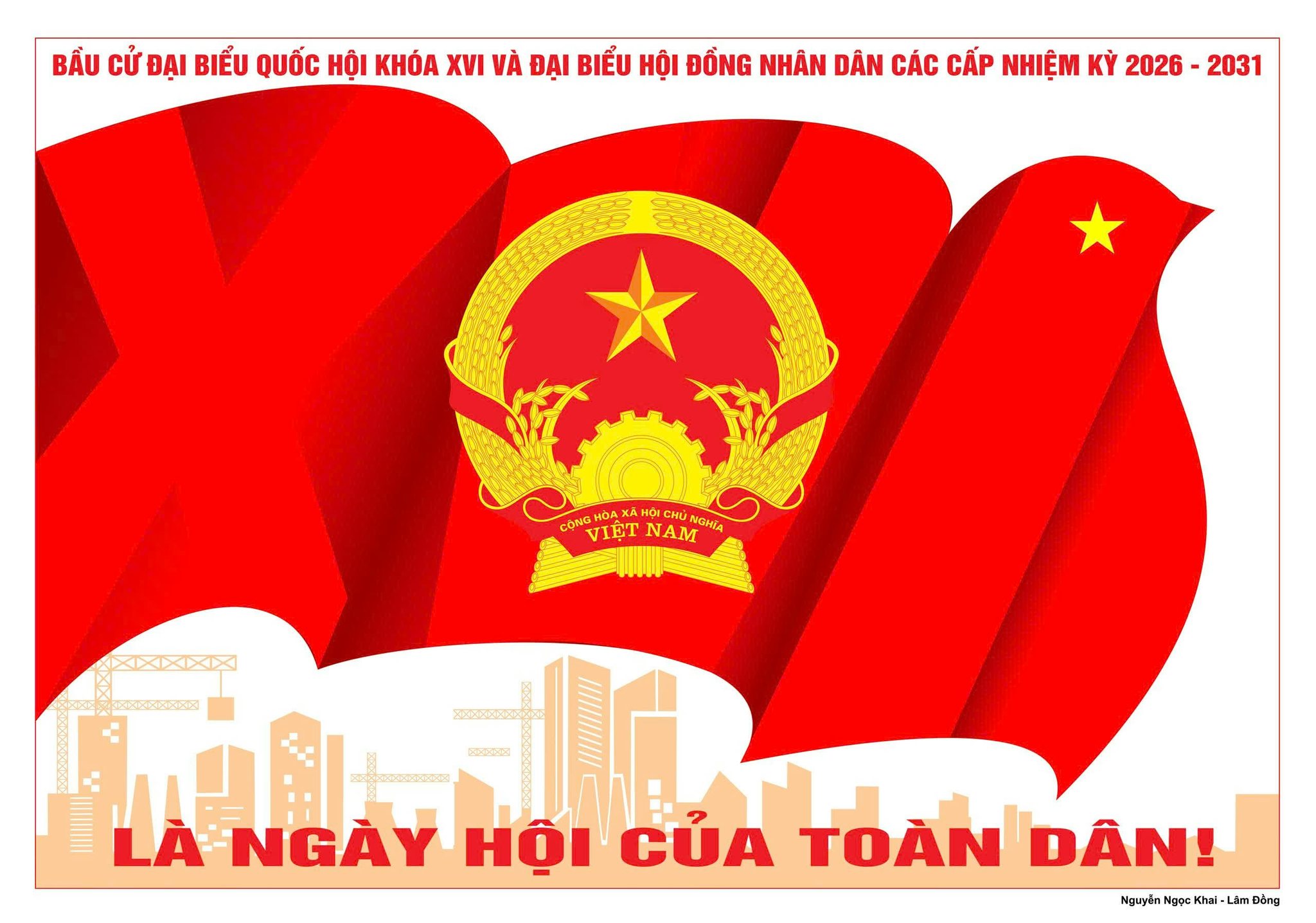 ĐẨY MẠNH TUYÊN TRUYỀN BẦU CỬ ĐẠI BIỂU QUỐC HỘI KHÓA XVI VÀ BẦU CỬ HỘI ĐỒNG NHÂN DÂN CÁC CẤP NHIỆM KỲ 2026-2031