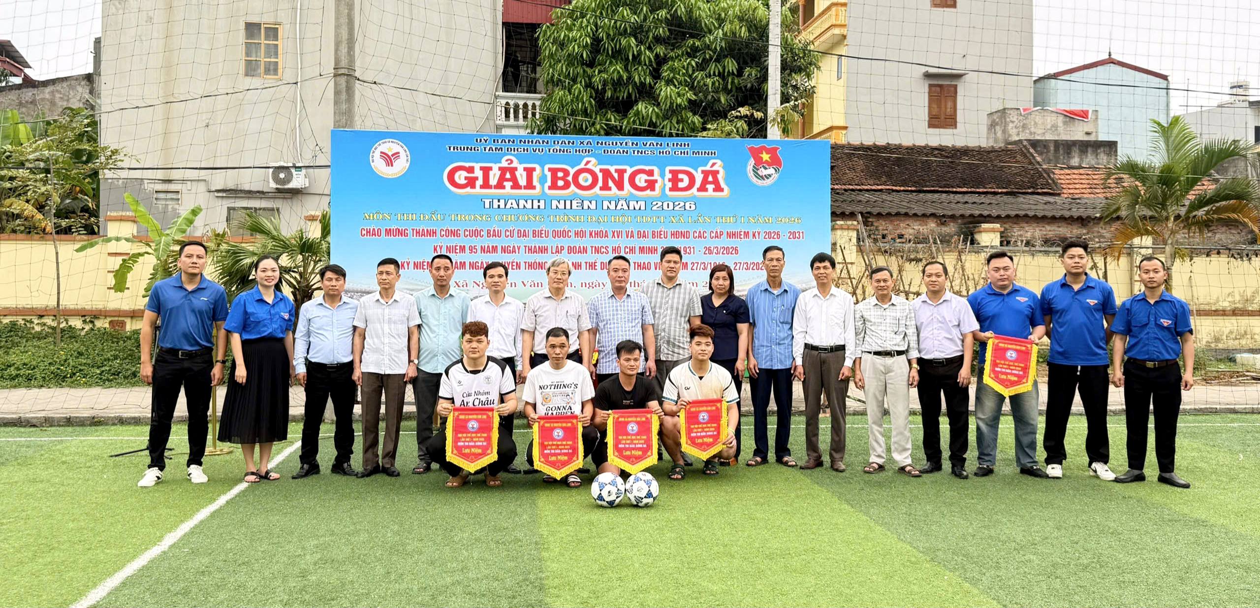 XÃ NGUYỄN VĂN LINH KHAI MẠC GIẢI BÓNG ĐÁ THANH NIÊN - MÔN THI ĐẤU TRONG CHƯƠNG TRÌNH ĐẠI HỘI TDTT XÃ LẦN THỨ I, NĂM 2026