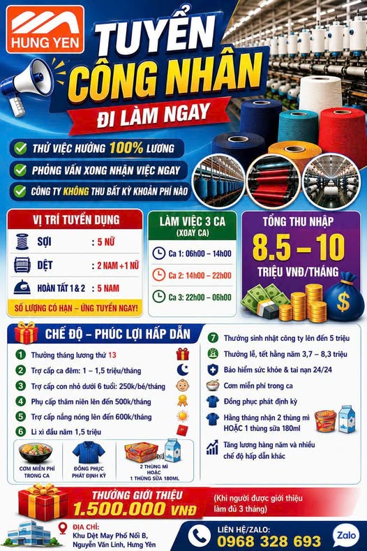 THÔNG BÁO TUYỂN DỤNG