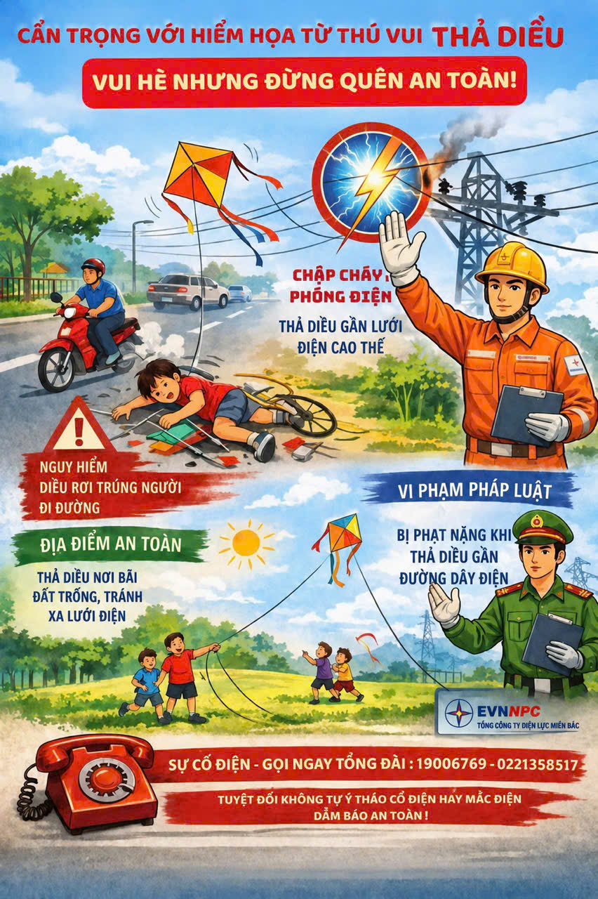 CẨN TRỌNG HIỂM HỌA TỪ THÚ VUI THẢ DIỀU