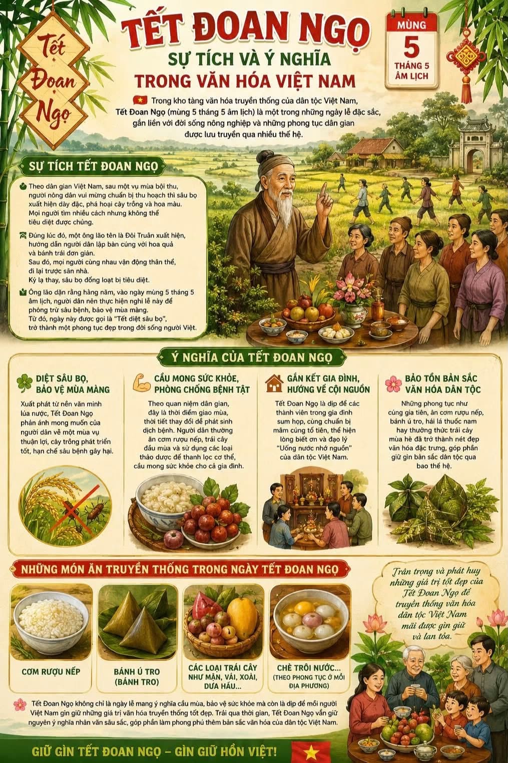 TẾT ĐOAN NGỌ – SỰ TÍCH VÀ Ý NGHĨA TRONG VĂN HÓA VIỆT NAM