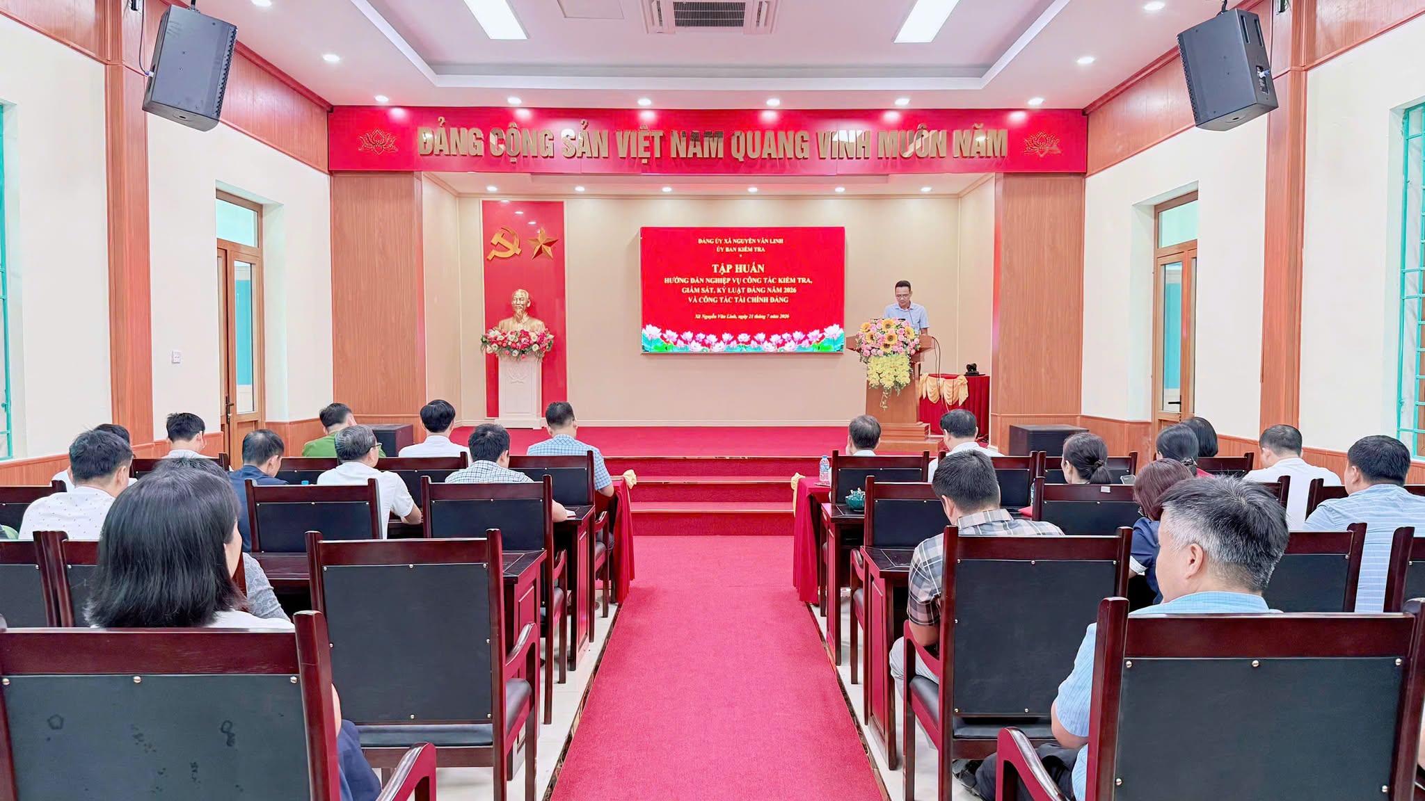 ĐẢNG ỦY XÃ NGUYỄN VĂN LINH TỔ CHỨC HỘI NGHỊ TẬP HUẤN NGHIỆP VỤ CÔNG TÁC KIỂM TRA, GIÁM SÁT, KỶ LUẬT ĐẢNG VÀ CÔNG TÁC TÀI CHÍNH ĐẢNG NĂM 2026