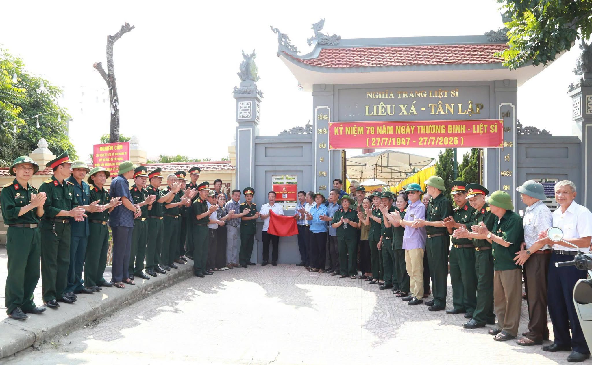 HỘI CỰU CHIẾN BINH XÃ NGUYỄN VĂN LINH RA MẮT MÔ HÌNH SỐ HÓA NGHĨA TRANG LIỆT SĨ LIÊU XÁ - TÂN LẬP