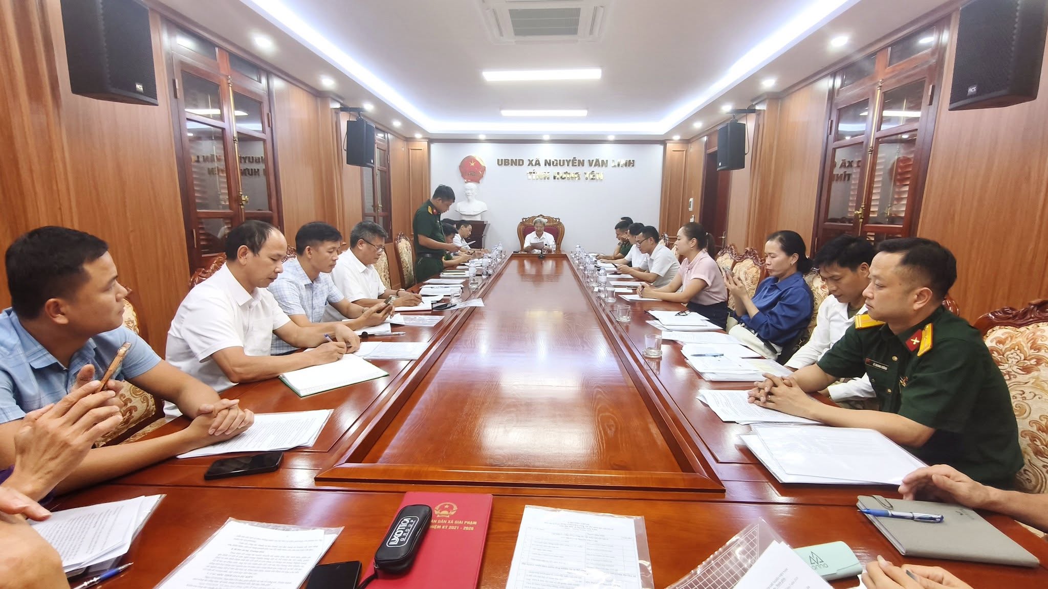 UBND XÃ TỔ CHỨC HỘI NGHỊ HIỆP ĐỒNG, TRIỂN KHAI LẤY MẪU HÀI CỐT LIỆT SĨ PHỤC VỤ GIÁM ĐỊNH AND