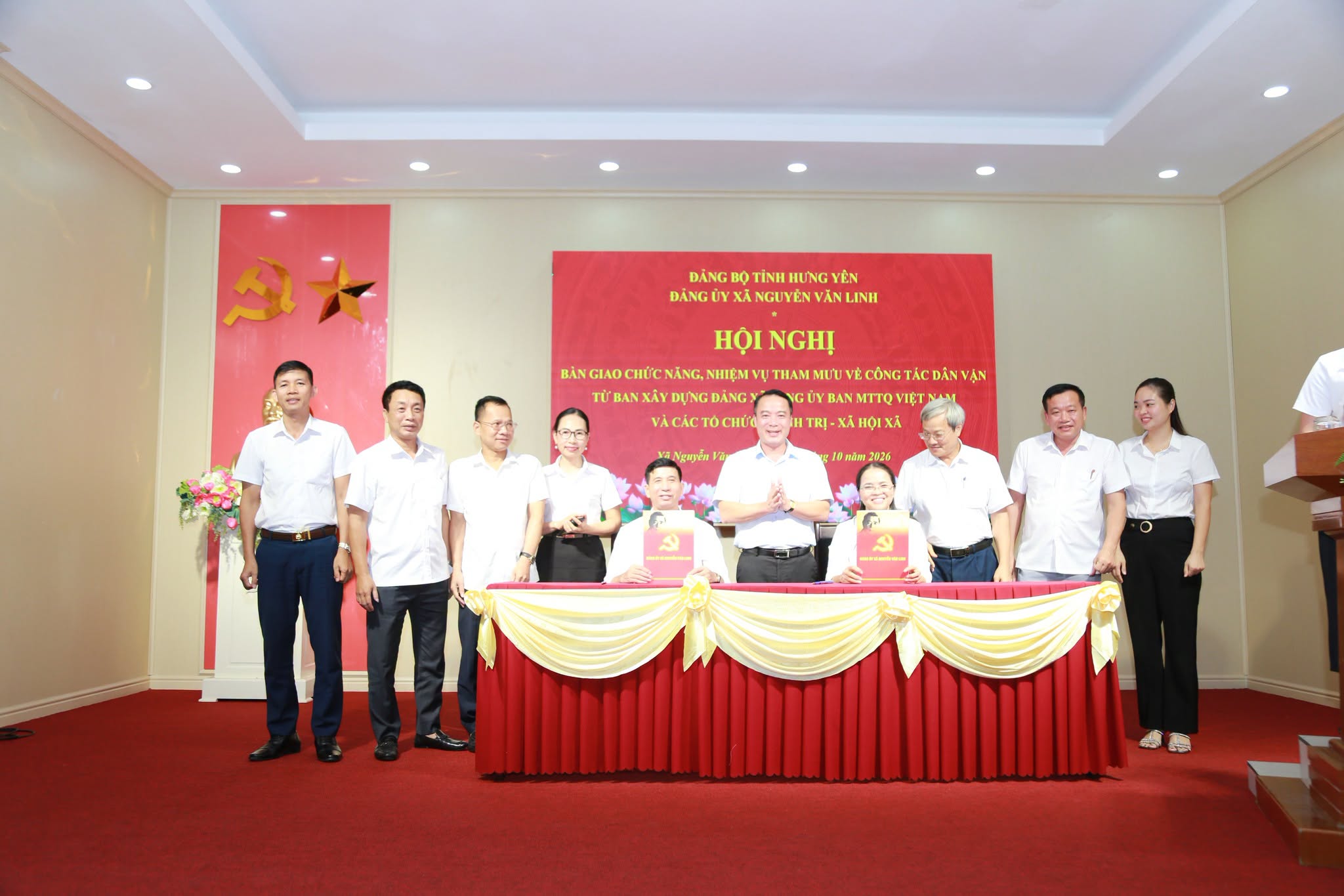 XÃ NGUYỄN VĂN LINH: BÀN GIAO CHỨC NĂNG THAM MƯU CÔNG TÁC DÂN VẬN, BẢO ĐẢM THÔNG SUỐT, HIỆU QUẢ TỪ CƠ SỞ